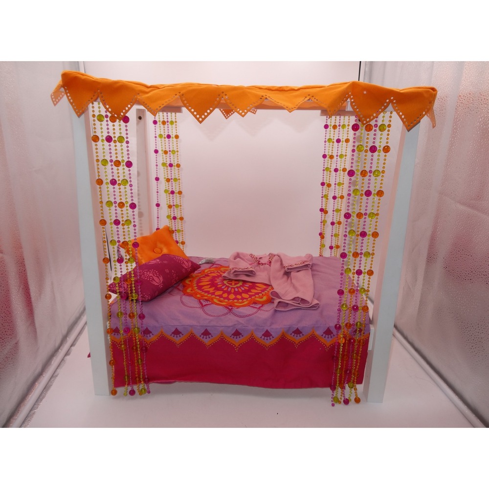 American Girl Julie Albright Groovy Bed Canopy Bedding and Pajamas Set
